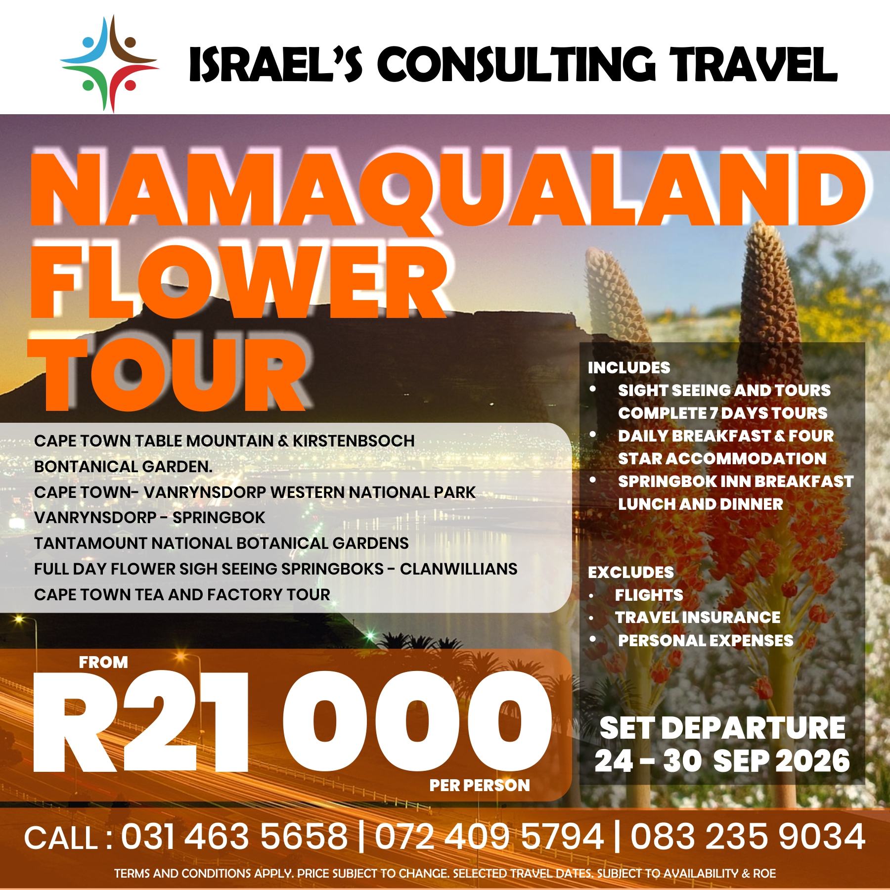 NAMAQUALAND FLOWER TOUR 2026